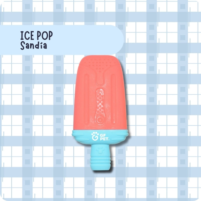 Ice Pop Sandia. Juguete congelable para perros con forma de paleta de helado.