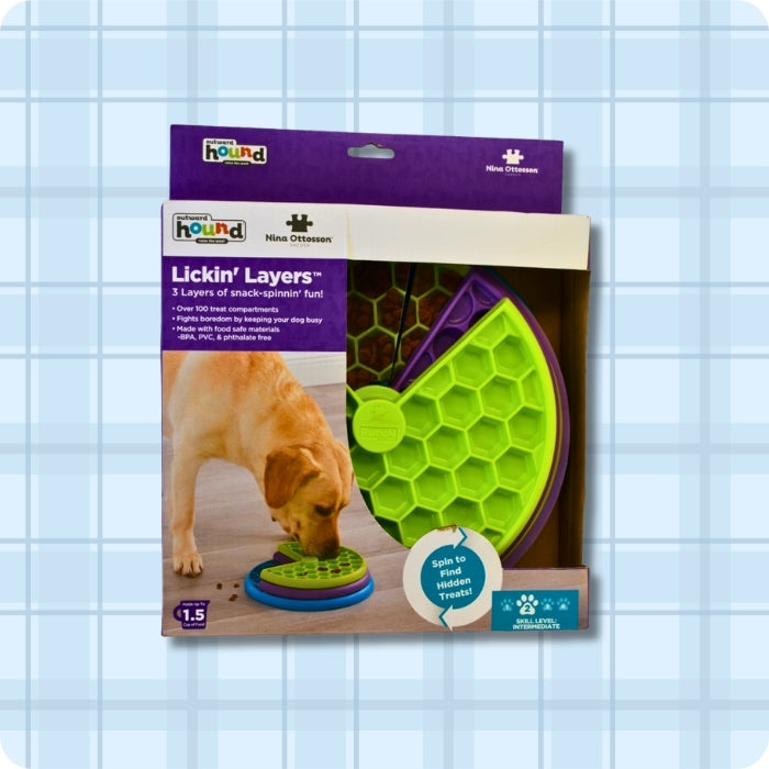 Caja juguete cognitivo tipo puzzle Nina Ottosson nivel 2 Lickin' Layers