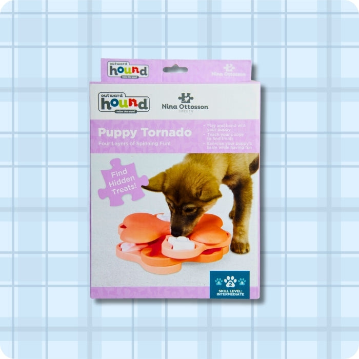 Caja de juguete cognitivo tipo puzzle nivel 2 Puppy Tornado Nina Ottosson