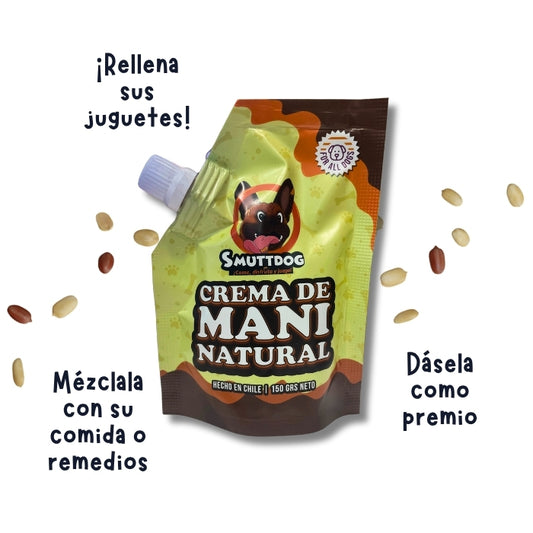 Propiedades crema de mani natural para perros Smuttdog