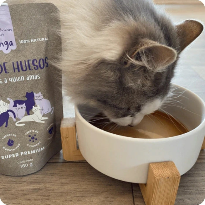 Buena fuente de colágeno suplemento alimenticio natural para gatos Caldo de Huesos Winga