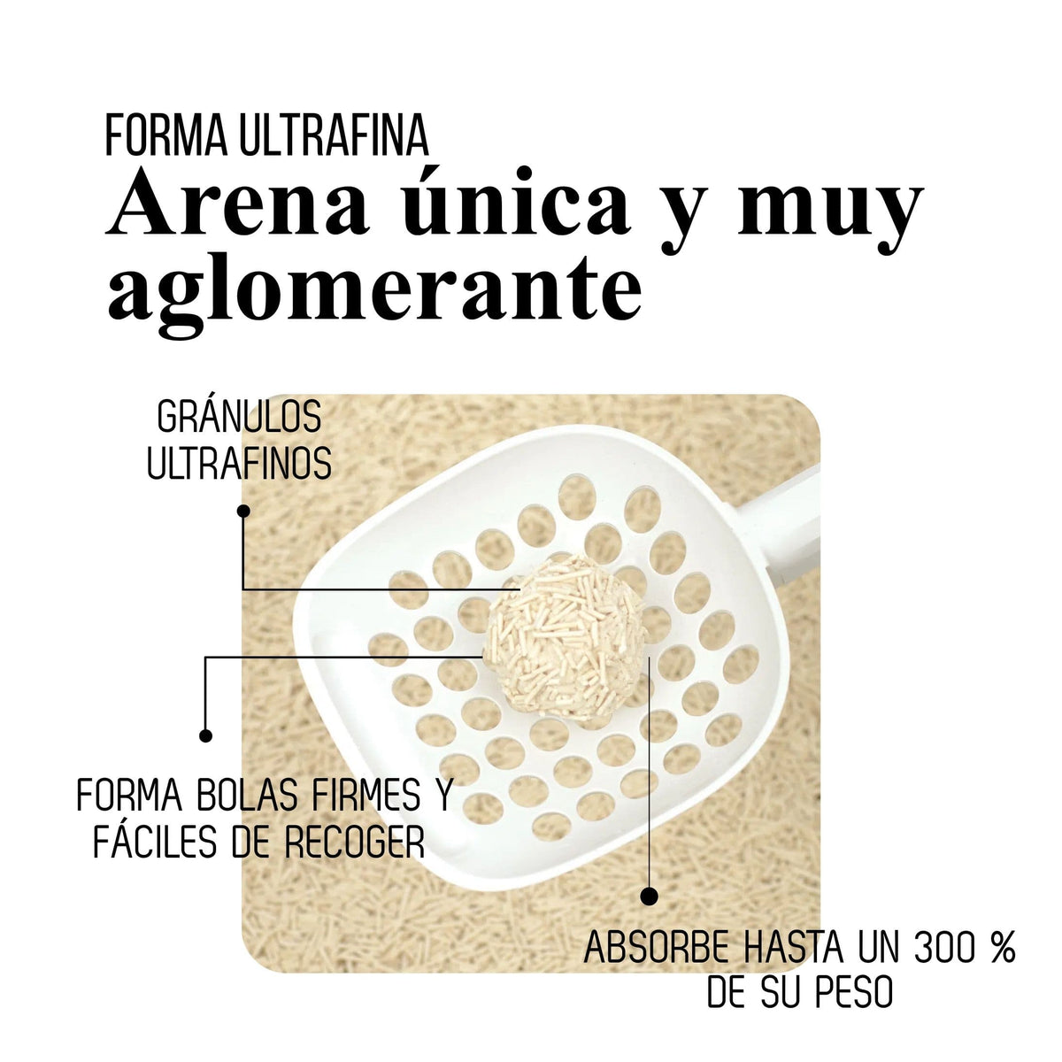 Arena Vegetal Aglomerante para Gatos Catit Go Natural Cáscara de Guisante 5.6kg