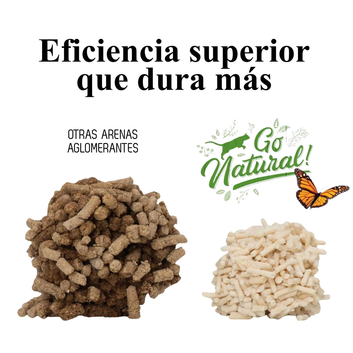 Arena Vegetal Aglomerante para Gatos Catit Go Natural Cáscara de Guisante 5.6kg