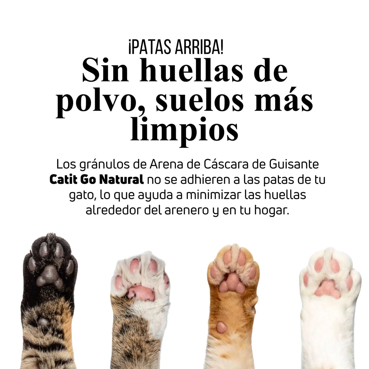Arena Vegetal Aglomerante para Gatos Catit Go Natural Cáscara de Guisante 5.6kg