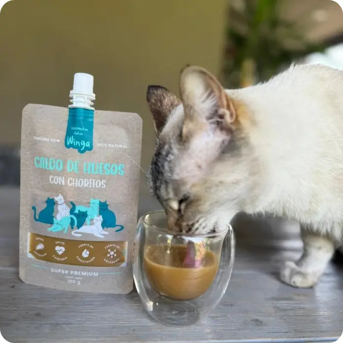 Caldo de Huesos Winga Gatos | Hidratación y Salud 180ml
