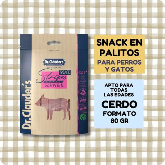 Stripes Snacks Pork | Tiras de cerdo premium Alemanas