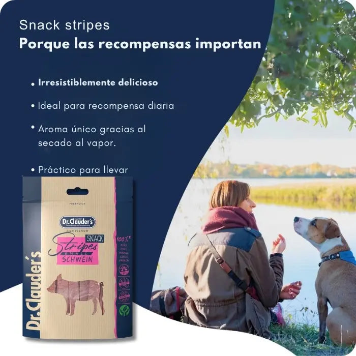 Stripes Snacks Pork | Tiras de cerdo premium Alemanas
