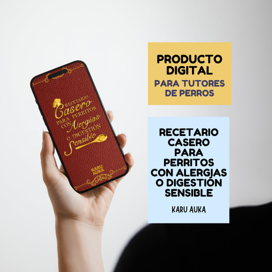 Recetario para perritos con alergias alimentarias — Ebook de 25 Recetas Caseras