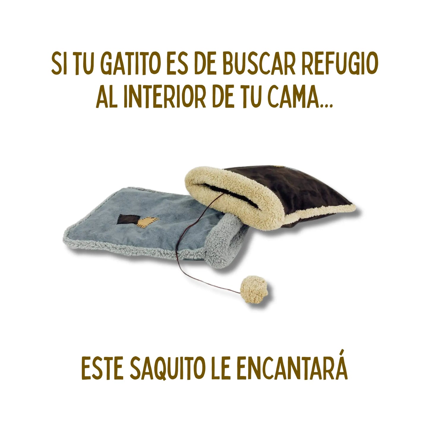 Saco Cama para Gatos Lamb Fairbanks Cat Sack All For Paws