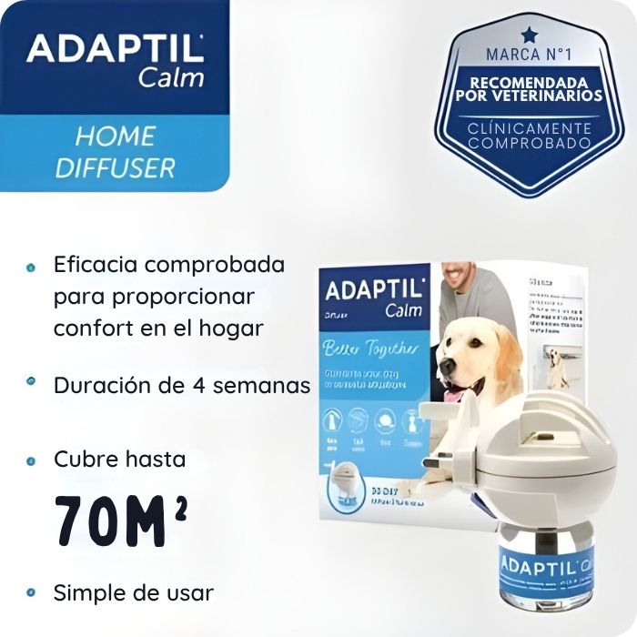 Modo de uso del difusor Adaptil Calm