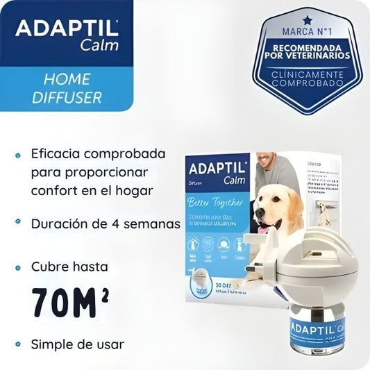 Modo de uso del difusor Adaptil Calm