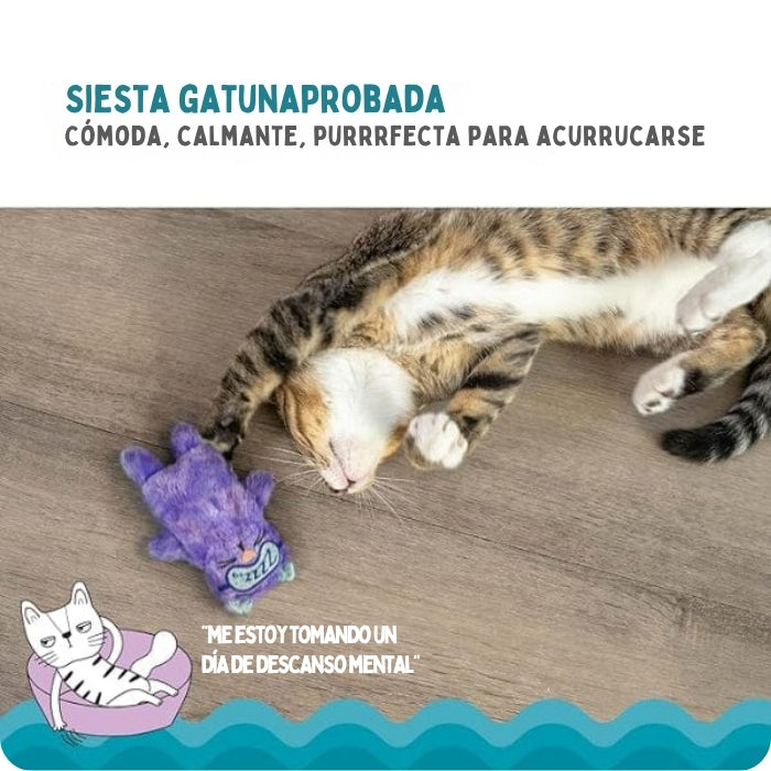 Almohada relajante para gatos, cómoda, calmante y perfecta para acurrucarse