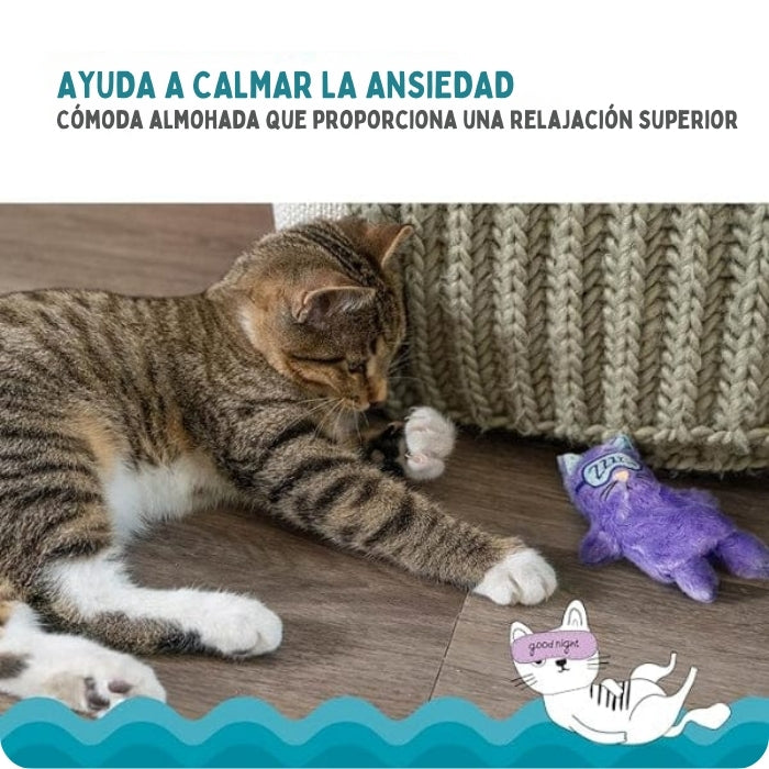 Peluche funcional sensorial para gatos, ayuda a calmar la ansiedad