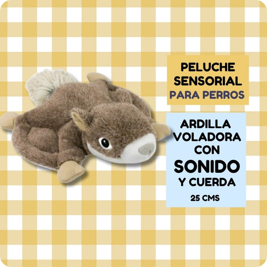 Peluche sensorial para perros Ardilla Voladora de Tall Tails en Karu Auka