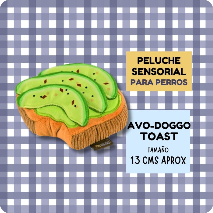 Peluche sensorial para perros Avo Doggo Toast de P.L.A.Y