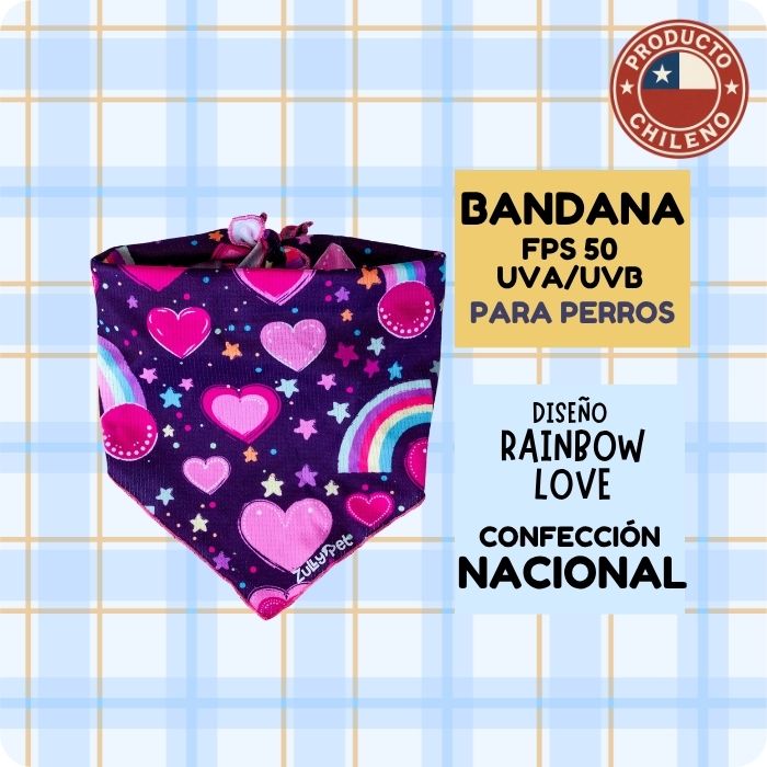 Bandana con FPS 50 UVA UVB para perros ZullyPet
