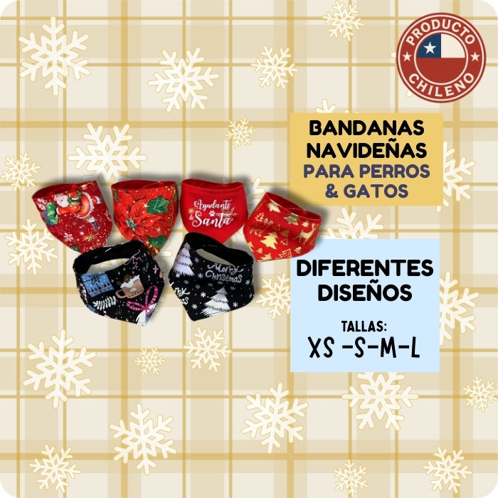 Bandanas navideñas Petit Amour para perros y gatos