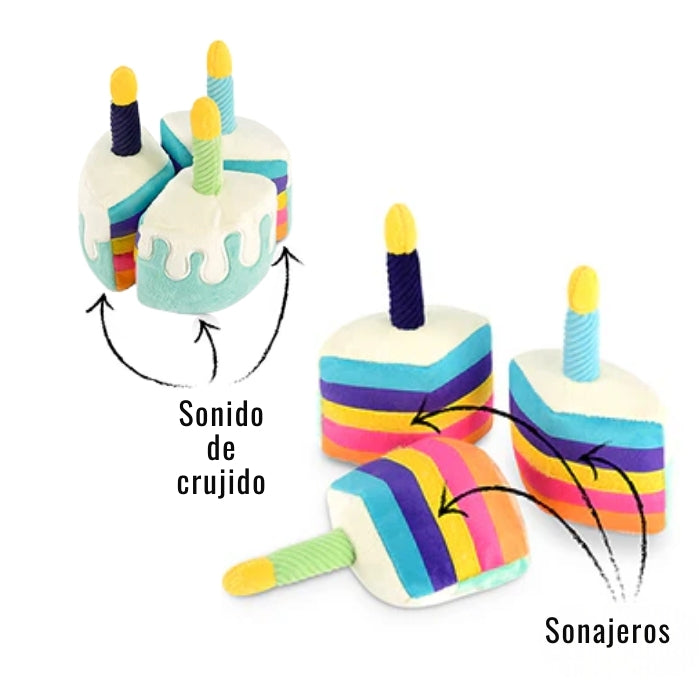 Bone-appetite Peluche Sensorial para perros de P.L.A.Y con sonido de crujido y sonajeros.