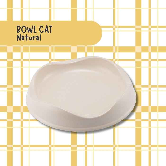 Plato bajo para gatos de bambú | Bowl Cat Beco