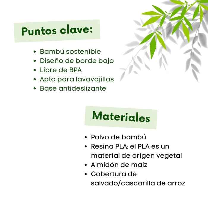 Plato bajo para gatos de bambú | Bowl Cat Beco