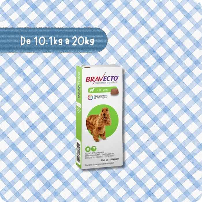 Bravecto Comprimido Masticable para perros 1 Tableta