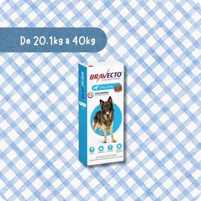 Bravecto Comprimido Masticable para perros 1 Tableta