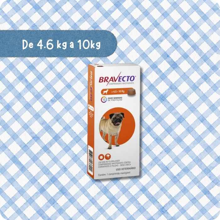 Bravecto Comprimido Masticable para perros 1 Tableta