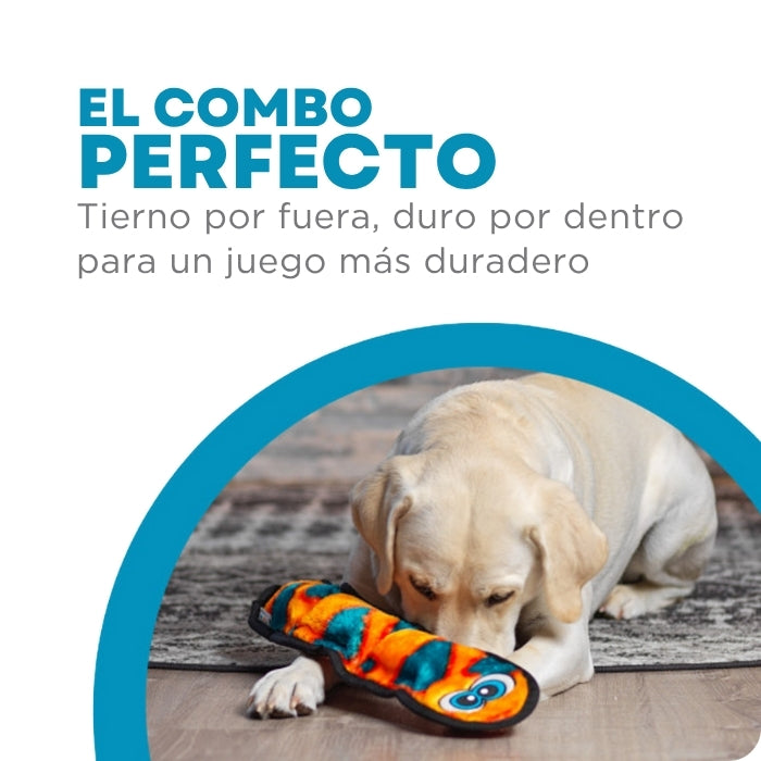 Caracteristicas peluche sensorial para perros Serpiente talla L Durablez de Outward Hound