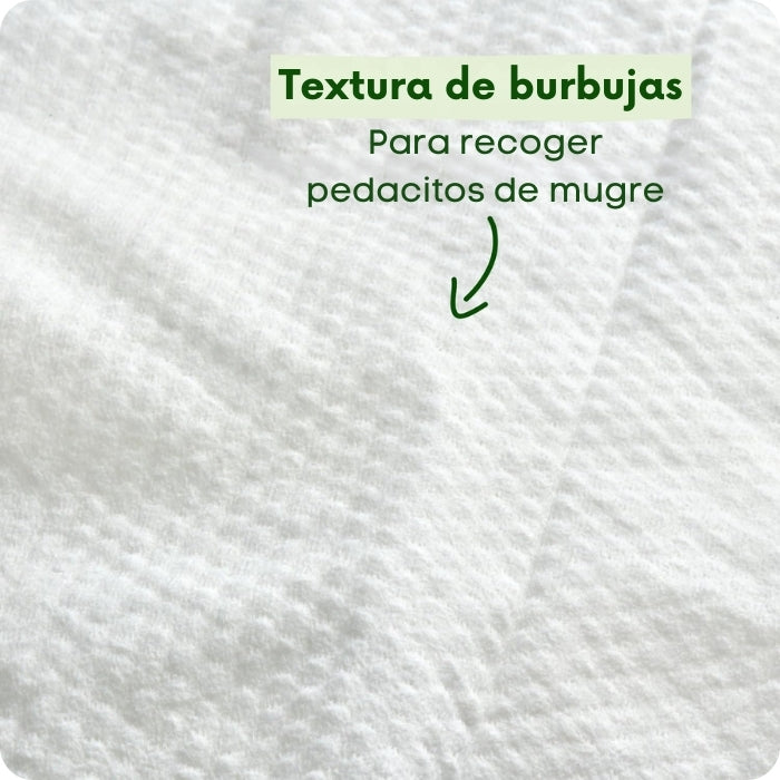 Textura de las toallas húmedas para perros de Beco