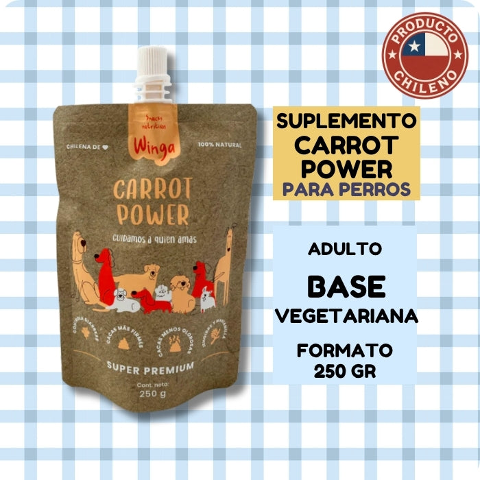 Suplemento digestivo para perros Carrot Power Winga