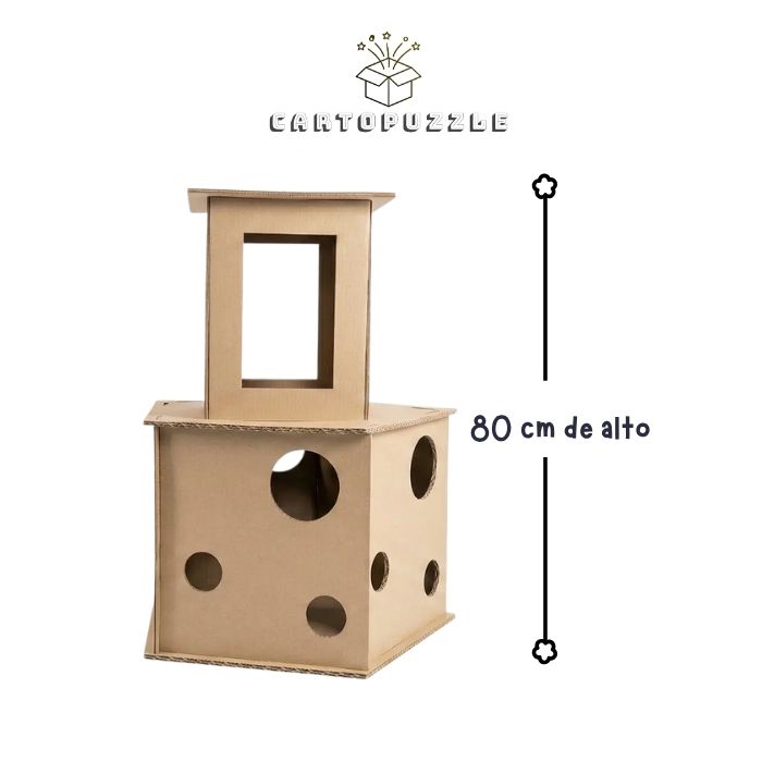 Casa 2 Cartopuzzle | Refugio Sustentable para Gatos en Chile