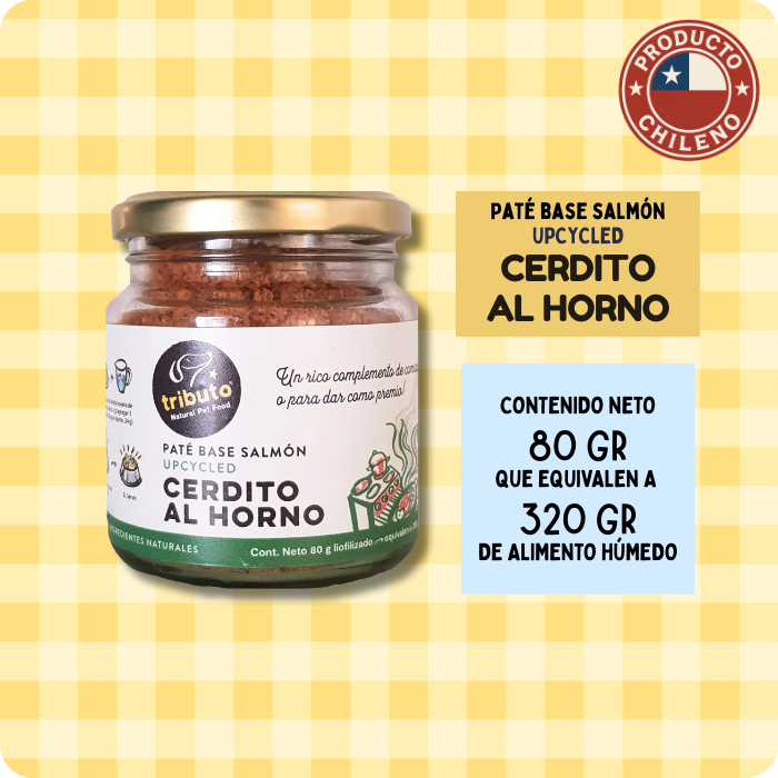 Paté liofilizado receta Cerdito al horno Tributo