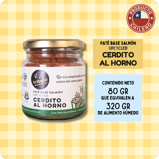 Paté liofilizado receta Cerdito al horno Tributo