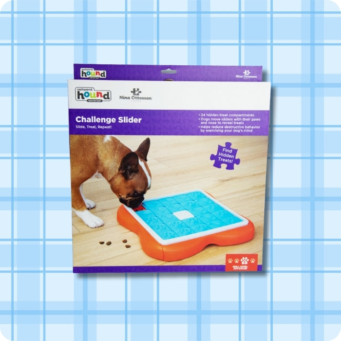 Caja puzzle cognitivo Dog Challenge Slider Nivel 3 Nina Ottosson