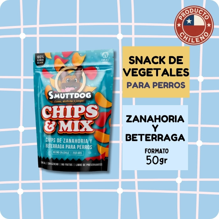 Snack de vegetales crujientes para perros Smuttdog