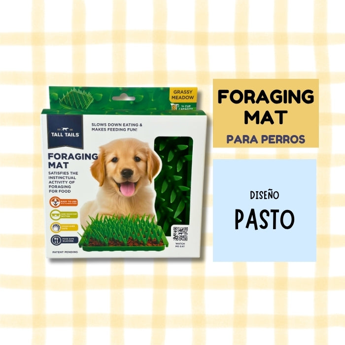 Comedero lento olfativo Foraging Mat para perros diseño Pasto