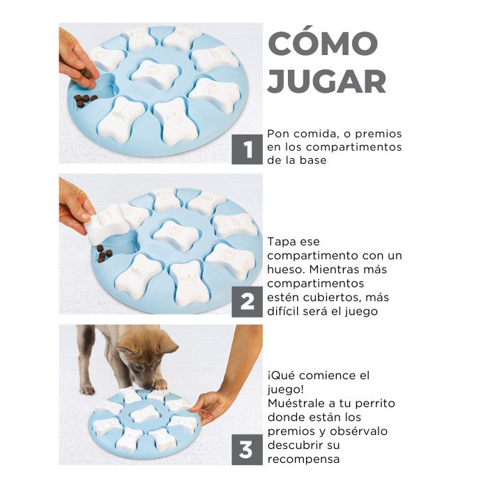 Cómo Jugar Puppy Dog Smart con tu perro juguete cognitivo nivel 1 Nina Ottosson