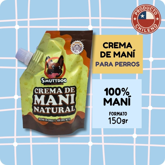 Crema de mani natural para perros Smuttdog