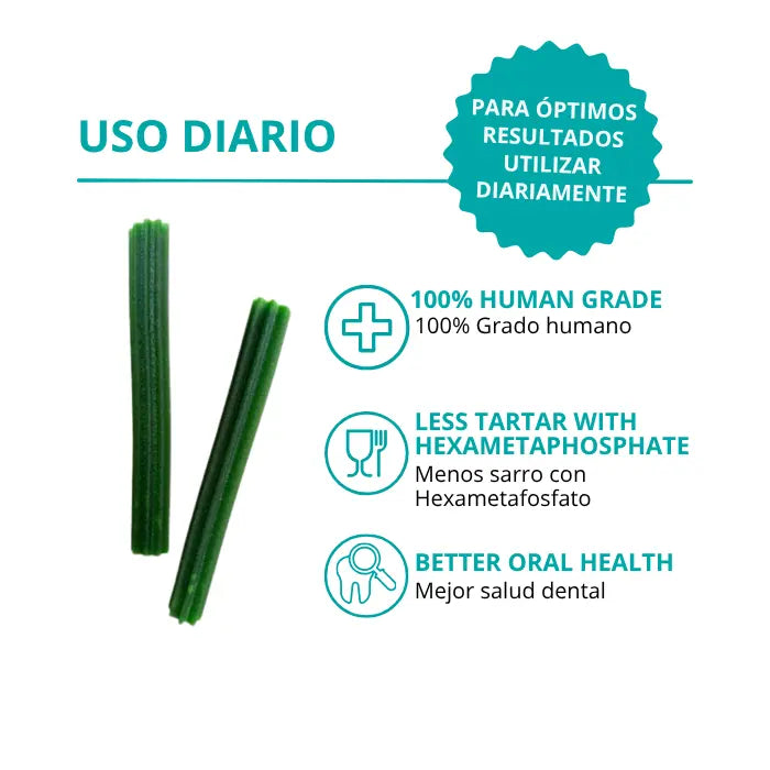 Snacks Dentales con Menta para Perros Indomitable Patagonia Dental Plus Sticks