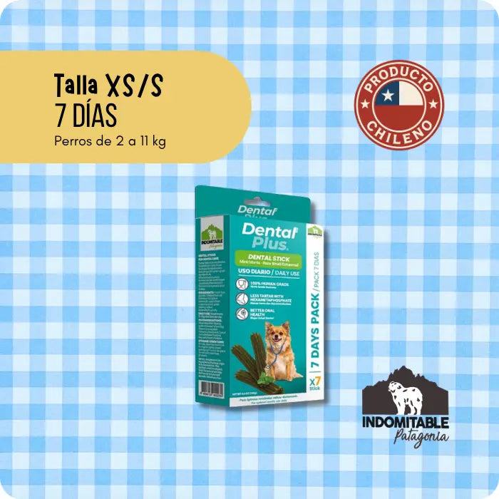 Snacks Dentales con Menta para Perros Indomitable Patagonia Dental Plus Sticks