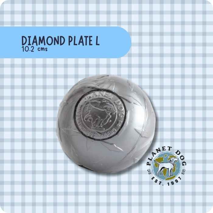 Diamond Plate pelota rellenable para perros | Orbee-tuff de Planet Dog