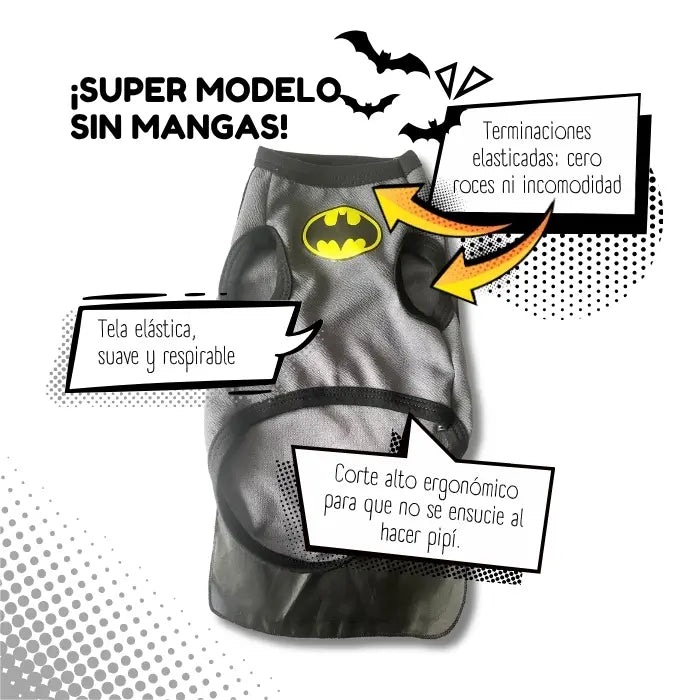 Disfraz de Batman para perros y gatos | Confección Nacional
