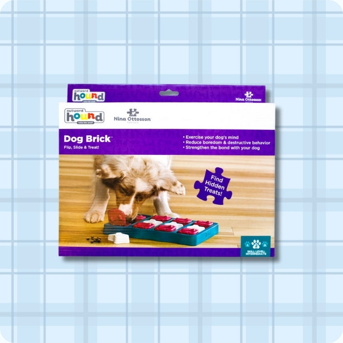 Caja puzzle cognitivo para perros Dog Brick Nivel 2 Nina Ottosson 