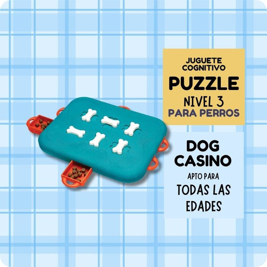 Juguete cognitivo para perros de todas las edades nivel avanzado nivel 3 Dog Casino de Nina Ottosson