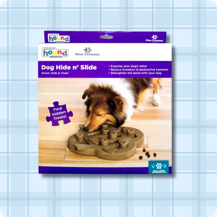 Caja de juguete cognitivo para perros nivel 2 Dog Hide n' Slide Nina Ottosson 