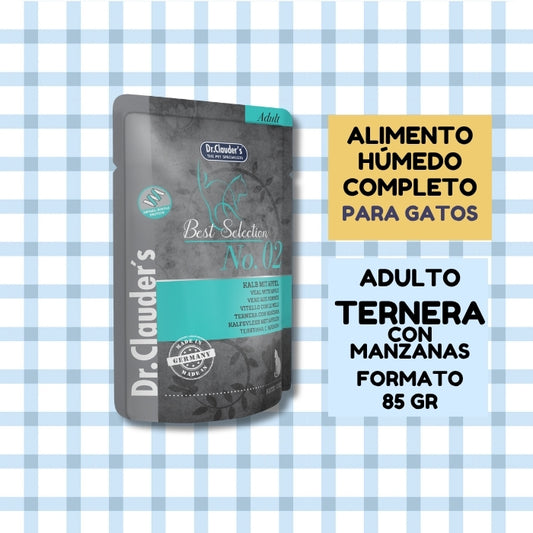 Alimento húmedo completo para gatos adultos Best Selection No. 02 Dr. Clauder's