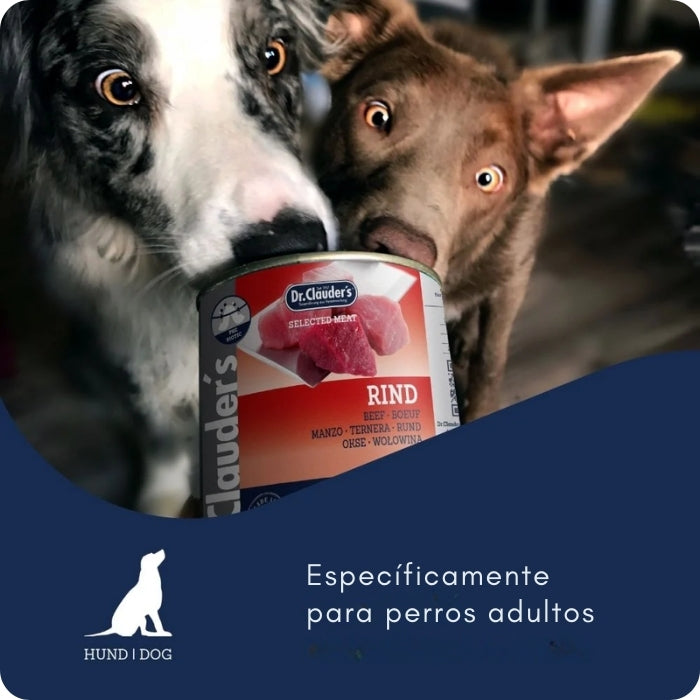 Alimento húmedo completo para perros adultos Dr. Clauders Selected Meat Rind
