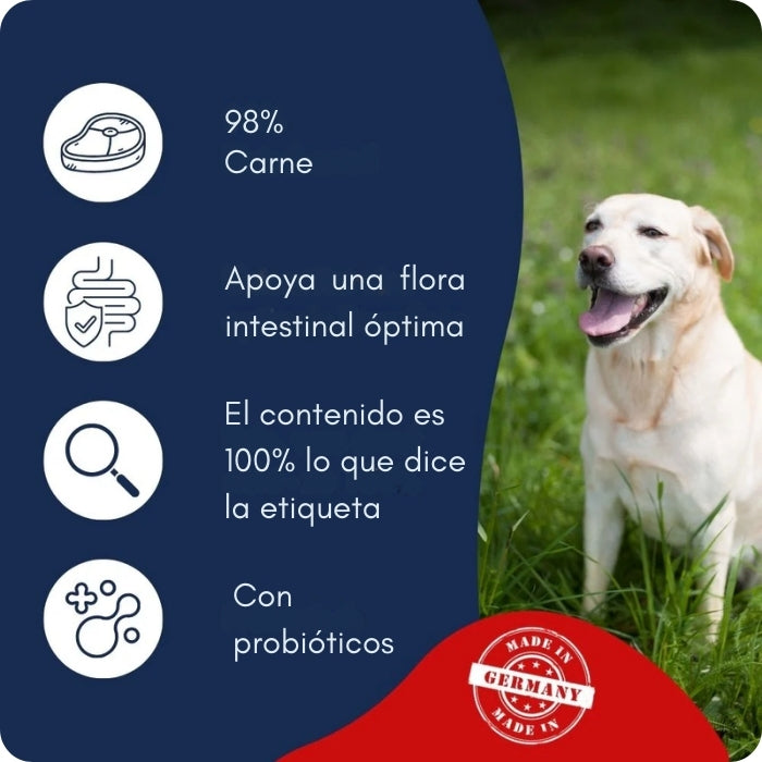 Propiedades alimento húmedo completo para perros adultos Selected Meat de Dr Clauder's