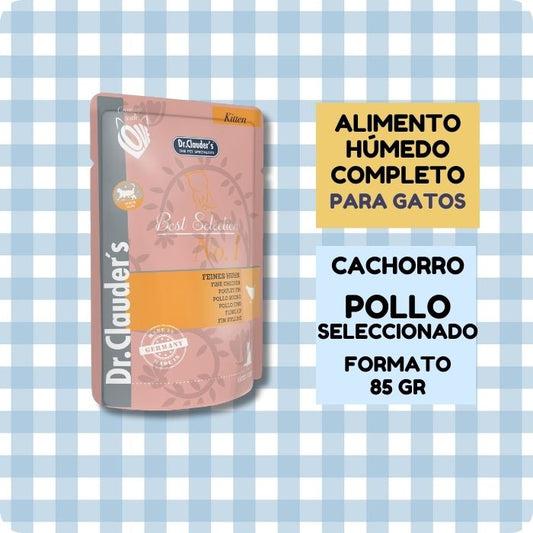Alimento Húmedo completo para gatitos cachorros Best Selectrion N01 Kitten Dr. Clauder's