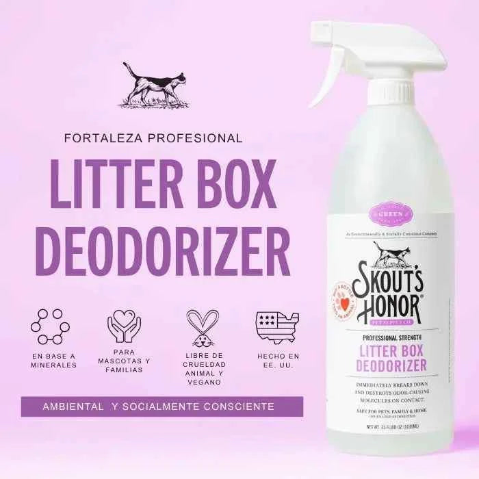 Litter Box Deodorizer Skouts Honor | Desodorizante de Arena para Gatos